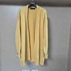 M)ザ・ニットカンパニー レディース オープン ルーズフィット ウール カーディガン