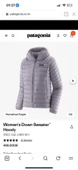 購入 patagonia パタゴニア レディース ダウン セーター フーディー PURPLE パープル