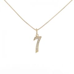 NOMBRE K18YG ナンバーネックレス 
