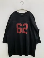 JEANASIS ジーナシス Tシャツ/カットソー F ブラック 前面プリント バックプリント ミドル丈 半端袖 クルーネック(丸首)