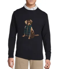ダニエル クレミュ メンズ アウター ニット・セーター ウール Cremieux Blue Label Chuck Merino Wool Sweater Dark Navy ネイビーのサムネイル