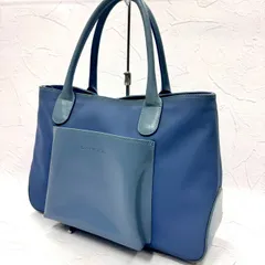 【A4収納可】LANCEL/ランセル トートバッグ ナイロン 本革/レザー ブルー レディースのサムネイル