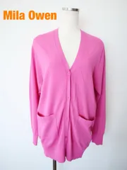 Mila Owen　ミラオーウェン　接触冷感ミディ丈カーディガン　Sサイズ　ピンク　〈公式〉066（PNK）　可愛い　長袖　美品　送料込み　6465637