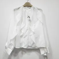 ZARA ザラ 白 フリル ブラウス 新品