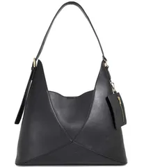 デューンロンドン レディース バッグ レザー Dune London Dearest Leather Hobo Tote Bag Black ブラック