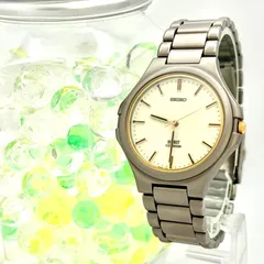 【新品電池】SEIKO セイコー SPIRIT スピリット メンズ 腕時計 チタン 蓄光 シルバー 7N01-7100 4D2969