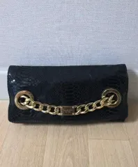 マイケルコース ブラック チェーン クラッチバッグ