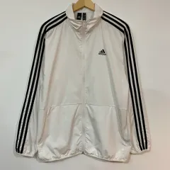 1857 adidas 白 ウィンドブレーカー