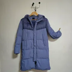 POLHAM ポールハム ジュニア キッズ ダック ダウン フード ロング ダウン ブルー 160