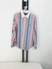 ポロ ラルフローレン シャツ ストライプ 長袖 シャツ マルチカラー L