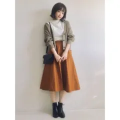 UNIQLO ユニクロ ブラウン コーデュロイ スカート mサイズ