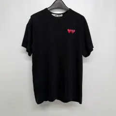 コム・デ・ギャルソン ダブル ハートロゴ 半袖Tシャツ