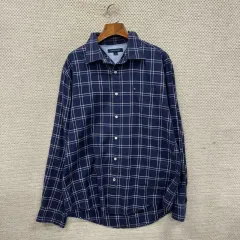 Tommy Hilfiger トミーヒルフィガー カジュアル 刺繍 ロゴ 長袖 シャツ L M09590