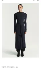 ザラ ベルト ロング丈ワンピース