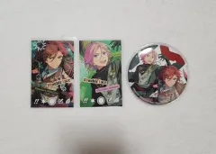 まとめ) あんさんぶるスターズ！！(あんスタ) スナップショット カード バッジ 三毛縞 斑 桜河 こはく ダブルフェイス