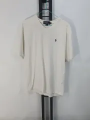 ポロラルフローレン 半袖T Vネック 白 m