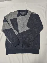 システム グレー/ブラック パータン ニット