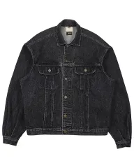 1989 U Lee リー 645 ブラックデニム ジャケット ヴィンテージ ブラックデニム