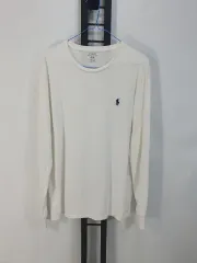 ポロラルフローレン ロングスリーブ Tシャツ 白 m
