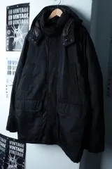 (XL-2XL) Tommy Hilfiger トミーヒルフィガー ダウン アウター ジャケット オーバーサイズ アウター ジャケット ブラック -16AB4