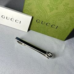 美品】GUCCI ノットディテール GG ネクタイピン シルバー - メルカリ