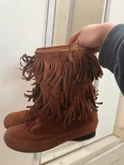 もり スウェード タッセル モカシンシューズ ブーツ