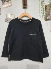 バーバリー ブラック キッズ 長袖 Tシャツ