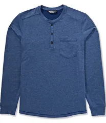 アウトドアリサーチ メンズ トップス シャツ Outdooresearch Performance Stretch Aberdeen Henley Shirt Cenote Blue Heatherのサムネイル