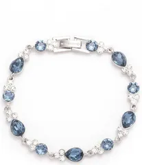 ジバンシー レディース アクセサリー ブレスレット・バングル・アンクレット Givenchy Crystal Stone Flex Line Bracelet Silver シルバー