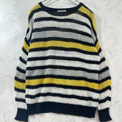 美品 セオリーリュクス リネン100％ サマーニット セーター ボーダー 黒 ブラック THEORY LUXE レディース B2175