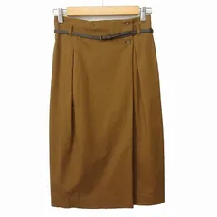 スピック＆スパン ノーブル Spick&Span Noble スカート ロング ラップ ベルト 38 茶のサムネイル