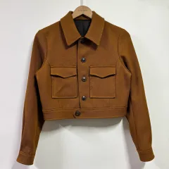 36 アミ AMI ウール クロップド ジャケット
