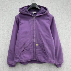 90 カーハート レディース 裏地 フリース フード ワークジャケット