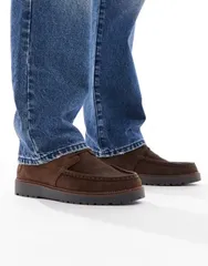 フレッドペリー メンズ シューズ ブーツ・レインブーツ スエード ブーツ Fred Perry kenney mid top waxed suede boots BROWN ブラウンのサムネイル