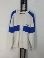 ナイキ スウェット nsw リイシュー フェアリー ドボ ティング クルーネック 白 ブルー XL