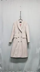 ZABARA 裏キルティング ロングコート (ライトピンク)