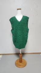 ポロラルフローレン ケーブルニットベスト グリーン