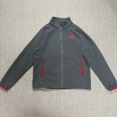 (L/G)ザノースフェイス グレー フリースジップアップ