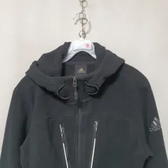 J228 adidas ユニセックス フリース フードジップアップ 95