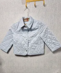 バーバリー キッズ キルティング ジャケット ブルー 2Y(92)