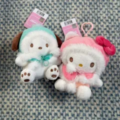 サンリオ ケープ ぬいぐるみ キーリング ぬい 出品 (ハローキティ/ポチャッコ)