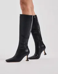 トニービアンコ レディース シューズ ブーツ・レインブーツ レザー ヒール Tony Bianco Fantasy heeled knee boots leather BLACK VENICE ブラッのサムネイル