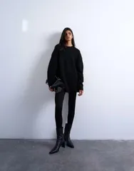 トップショップ レディース ボトムス レギンス Topshop fullengtheavy weight legging Black ブラックのサムネイル