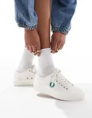 フレッドペリー レディース シューズ スニーカー Fred Perry Hughes Canvas Sneakers White ホワイトのサムネイル