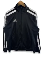 アディダス ブラック ホワイト BIG 3本線 トラックジャージ 2426