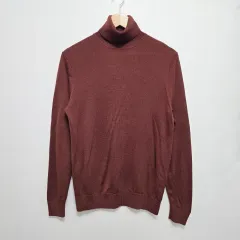 UNIQLO メンズ ウール タートルネック ニット