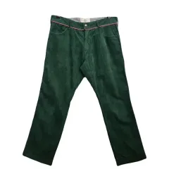 IKKA ヴィンテージ グリーン コーデュロイ パンツ M ヴィンテージ グリーン ズボン/ レトロ