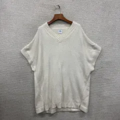 ZARA ザラ Vネック オーバーサイズ ノースリーブ ニット ベスト XL A04366