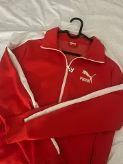プーマ 赤 トラックジャージ トレーナー