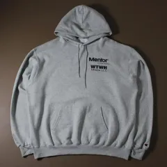 Champion チャンピオン プリンティング グレー 起毛 フードTシャツ